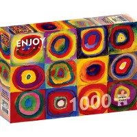 Enjoy Puzzle Vassily Kandinsky: Farbstudie - Quadrate mit Kreisen 1000 Teile