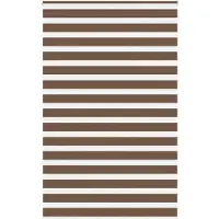 vidaXL Doppelrollo Braun 150x230 cm Stoffbreite 145,9 cm Polyester