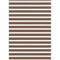 vidaXL Doppelrollo Braun 155x230 cm Stoffbreite 150,9 cm Polyester