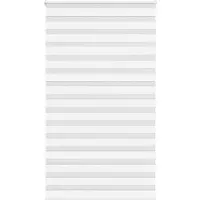 vidaXL Doppelrollo Weiß 120x200 cm Stoffbreite 115,9 cm Polyester