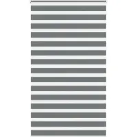 vidaXL Doppelrollo Dunkelgrau 120x230 cm Stoffbreite 115,9 cm Polyester