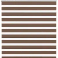 vidaXL Doppelrollo Braun 140x100 cm Stoffbreite 135,9 cm Polyester