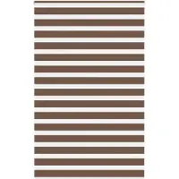 vidaXL Doppelrollo Braun 140x230 cm Stoffbreite 135,9 cm Polyester