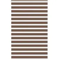 vidaXL Doppelrollo Braun 145x200 cm Stoffbreite 140,9 cm Polyester