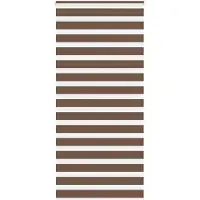 vidaXL Doppelrollo Braun 105x230 cm Stoffbreite 100,9 cm Polyester