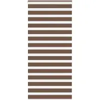 vidaXL Doppelrollo Braun 110x230 cm Stoffbreite 105,9 cm Polyester