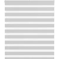 vidaXL Doppelrollo Hellgrau 120x150 cm Stoffbreite 115,9 cm Polyester