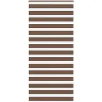 vidaXL Doppelrollo Braun 100x200 cm Stoffbreite 95,9 cm Polyester
