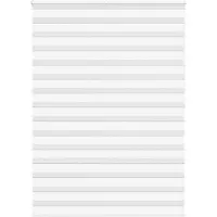 vidaXL Doppelrollo Weiß 155x200 cm Stoffbreite 150,9 cm Polyester