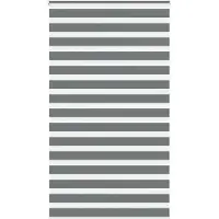 vidaXL Doppelrollo Dunkelgrau 135x230 cm Stoffbreite 130,9 cm Polyester