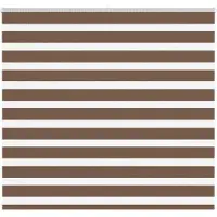vidaXL Doppelrollo Braun 165x150 cm Stoffbreite 160,9 cm Polyester