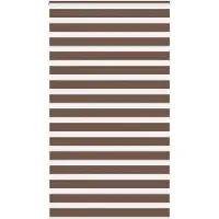 vidaXL Doppelrollo Braun 120x200 cm Stoffbreite 115,9 cm Polyester