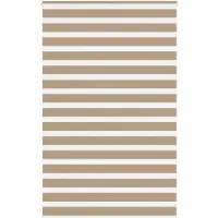 vidaXL Doppelrollo Sandbraun 145x230 cm Stoffbreite 140,9 cm Polyester