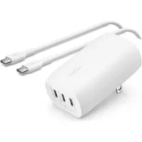 Belkin BoostCharge - Netzteil - PPS-Technologie - 67 Watt - 3.25 A - PD 3.0, Power Delivery 3.1 - 3 Ausgabeanschlussstellen (USB-C)