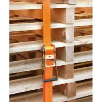 Kerbl 37155 Ratschenzurrgurt 2-teilig, 50 mm / 12 m, Zugkraft 4000 kg, orange