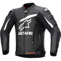 Alpinestars GP Plus V4 Lederjacke Black White, Größe: 54