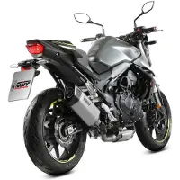 MIVV Auspuff SR-1 Edelstahl/Carbon für CB 750 Hornet 2023-2024 Unisexneutral004 - Motorradteile - Motorrad Auspuff