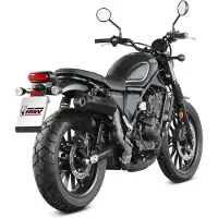 MIVV Auspuff HR-1 schwarz/Carbon kurz für Honda CL 500 2023-2024 Unisexneutral002 - Motorradteile - Motorrad Auspuff