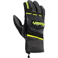 Reusch Upsprint Leder-/Textilhandschuh kurz schwarz/gelb 8 Herrengelb8 - Motorradbekleidung - Herren Motorradbekleidung