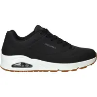 SKECHERS Low Sneaker STAND ON AIR Herren Synthetik / Kunststoff Schwarz Größe: 44