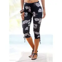 LASCANA Caprileggings mehrfarbig Gr. 36/38 für Damen. Mit Allover-Druck. Figurbetont. Nachhaltig.