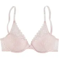 s.Oliver Push-up-BH "Amelie", Damen, Gr. 70, Cup C, rosa, Spitze, Obermaterial: 60% Polyamid, 35% Polyester, 5% Elasthan, BHs Push-up-BH, aus floraler, transparenter Spitze, Dessous