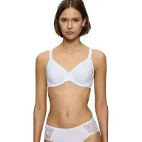 Triumph Bügel-BH "Modern Soft+Cotton W" mit dezenten Glanz-Streifenmuster und breiten Trägern