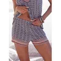 Vivance DREAMS Schlafshorts in braun gemustert | Gr.: 36-38