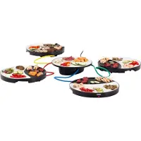 Princess 01.103080.01.001 Dinner4All, 4 Person(en), 4 Zone(n), Schwarz, Rund, Steingut, Drehregler
