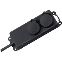 Brennenstuhl Steckdosenverteiler IP44 2-fach schwarz 2m H07RN-F 3G1,5, 1159930