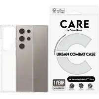 PanzerGlass CARE by - Flagship Case Transparent Urban Combat w. Clear Frame Samsung Galaxy S 2025 Ult