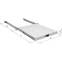 Efbe-Schott EFB Elektronik 691651ATS.8, Regalboden, Metall, Schwarz, 1 Stück(e)