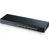 Zyxel GS-1900-24 v2, Managed, L2, Gigabit Ethernet (10/100/1000), Vollduplex, Rack-Einbau, 1U