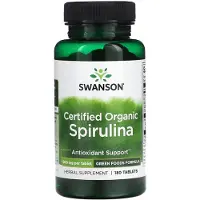 Swanson Health Zertifiziertes Bio-Spirulina 500 mg 180 St