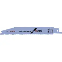 Bosch S 123 Xf Progressor Metal Blade Saw Cut 5 Units Silber
