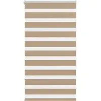 vidaXL Doppelrollo Sandbraun 80x150 cm Stoffbreite 75,9 cm Polyester