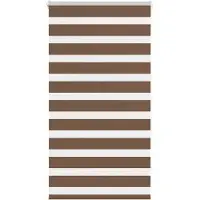 vidaXL Doppelrollo Braun 75x150 cm Stoffbreite 70,9 cm Polyester