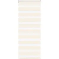 vidaXL Doppelrollo Marmorbeige 65x150 cm Stoffbreite 60,9 cm Polyester