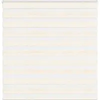 vidaXL Doppelrollo Marmorbeige 140x100cm Stoffbreite 135,9 cm Polyester
