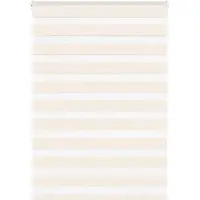 vidaXL Doppelrollo Marmorbeige 100x150 cm Stoffbreite 95,9 cm Polyester