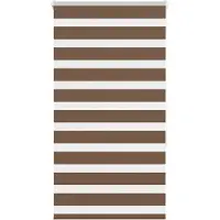 vidaXL Doppelrollo Braun 70x150 cm Stoffbreite 65,9 cm Polyester