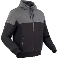 Bering Hoodiz Vented Motorrad Zip Hoodie, schwarz/anthrazit, M