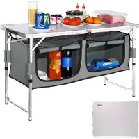 Vevor Campingküche inkl. Tragetasche Campingschrank Einstellbar Campingschrank