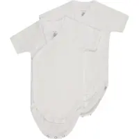 Petit Bateau Baby-Body 2 Bodies Naiss Mc Weiß (Set von 2)-Maat 60 - 3 maanden