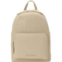 Valentino Pansy Klappentasche ecru Logo-Prägung Schriftzug