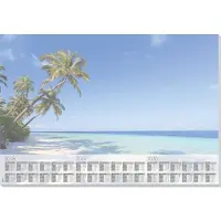 Sigel Schreibunterlage "Beach" 30 Blatt, Kalendarium 2025/2026/2027, 80 g/m²