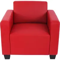 Mendler Modular Sessel Loungesessel Moncalieri, Kunstleder rot