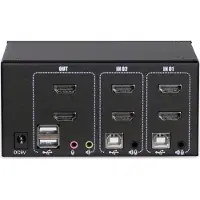 Inter-Tech Argus KVM AS-22HA - KVM-/Audio-Switch - 2 Anschlüsse