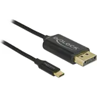 DeLOCK 83710, 2 m, USB Typ-C, DisplayPort, Männlich, Männlich, Gerade
