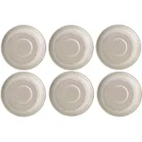 Villeroy & boch Untertasse "Kaffeeuntertassen Perlemor Sand ø 16,1 cm 6er Set beige"